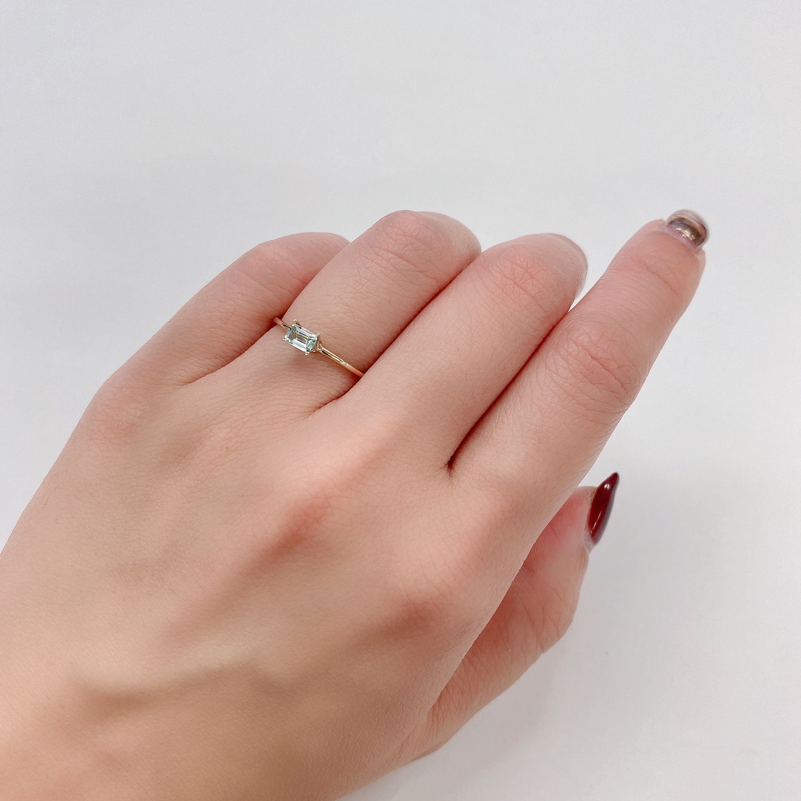 ミントベリル(宝石名グリーン・ベリル) ブラジル産 0.18ct 識別済[21069720]4.6×3.1mm前後