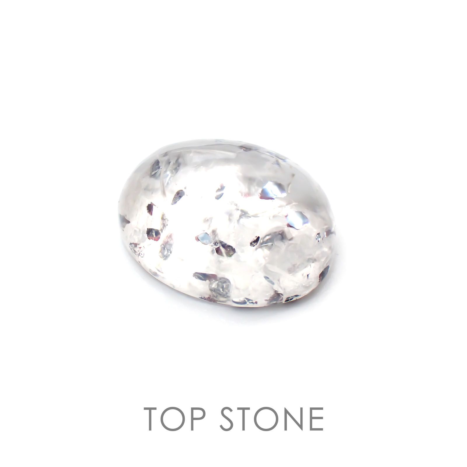 ヘマタイトインクォーツ 中国産 6.72ct[21028004]13.3×10.5mm前後