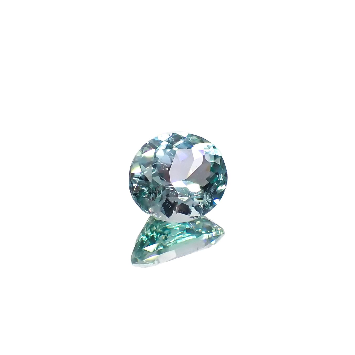 ブルーグリーンコーネルピン タンザニア産 1.15ct[240327011]7.2x6.1mm前後