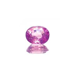シルキーピンクサファイア 非加熱 ベトナム産 0.53ct[230119852]5.2x4.2mm前後