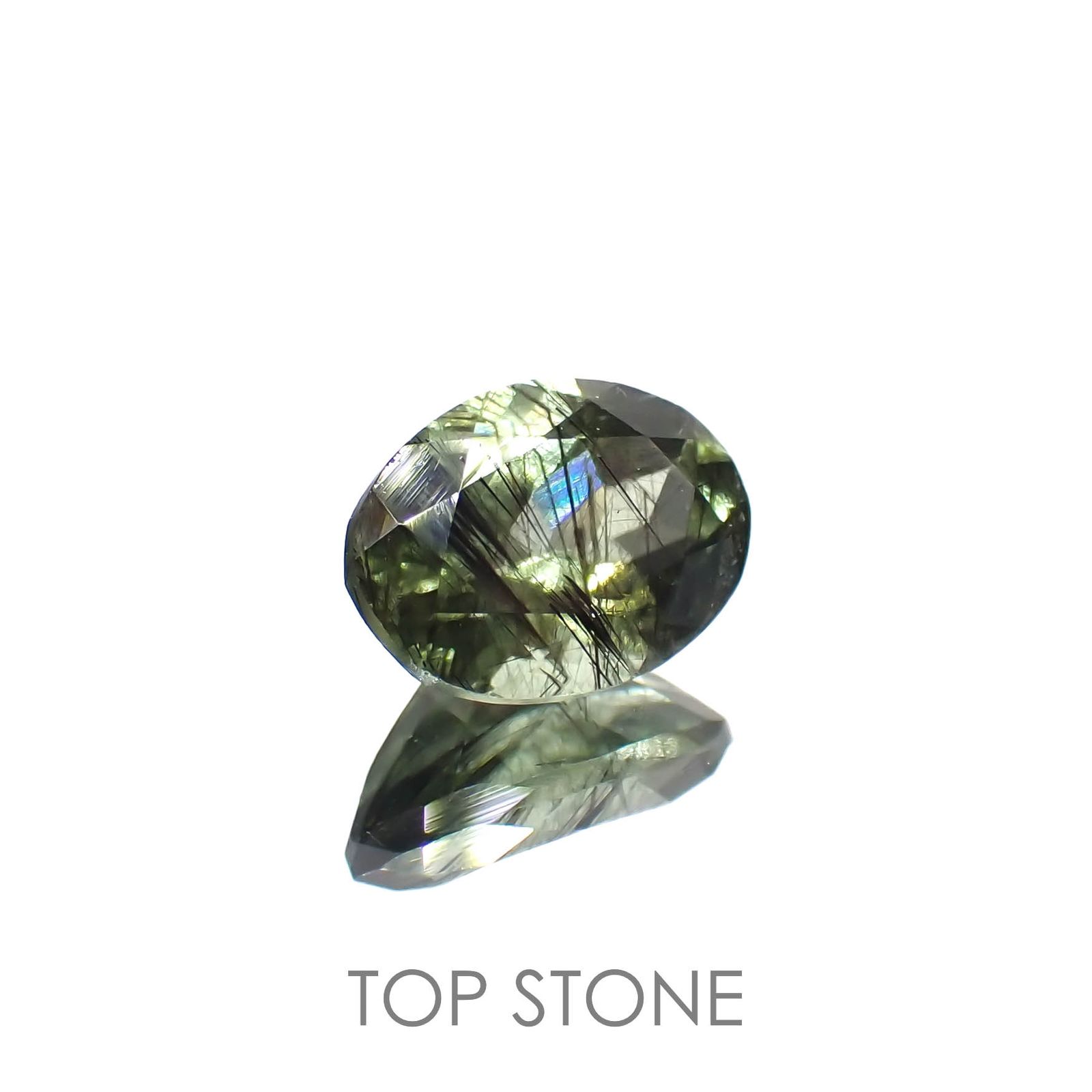 ルドウィジャイトインペリドット パキスタン産 1.83ct[221219513]8.8x6.4mm前後
