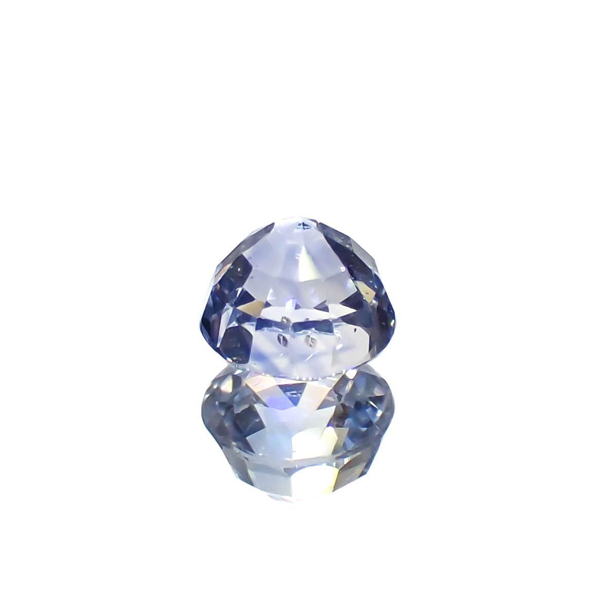 アイスブルーサファイア(宝石名サファイア)スリランカ/マダガスカル産 0.47ct 識別済[230119935]4.1x4.1mm前後