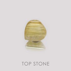 タイチンルチルクォーツ ブラジル産 ルース 2.17ct[21019175]9.3×8.9mm前後