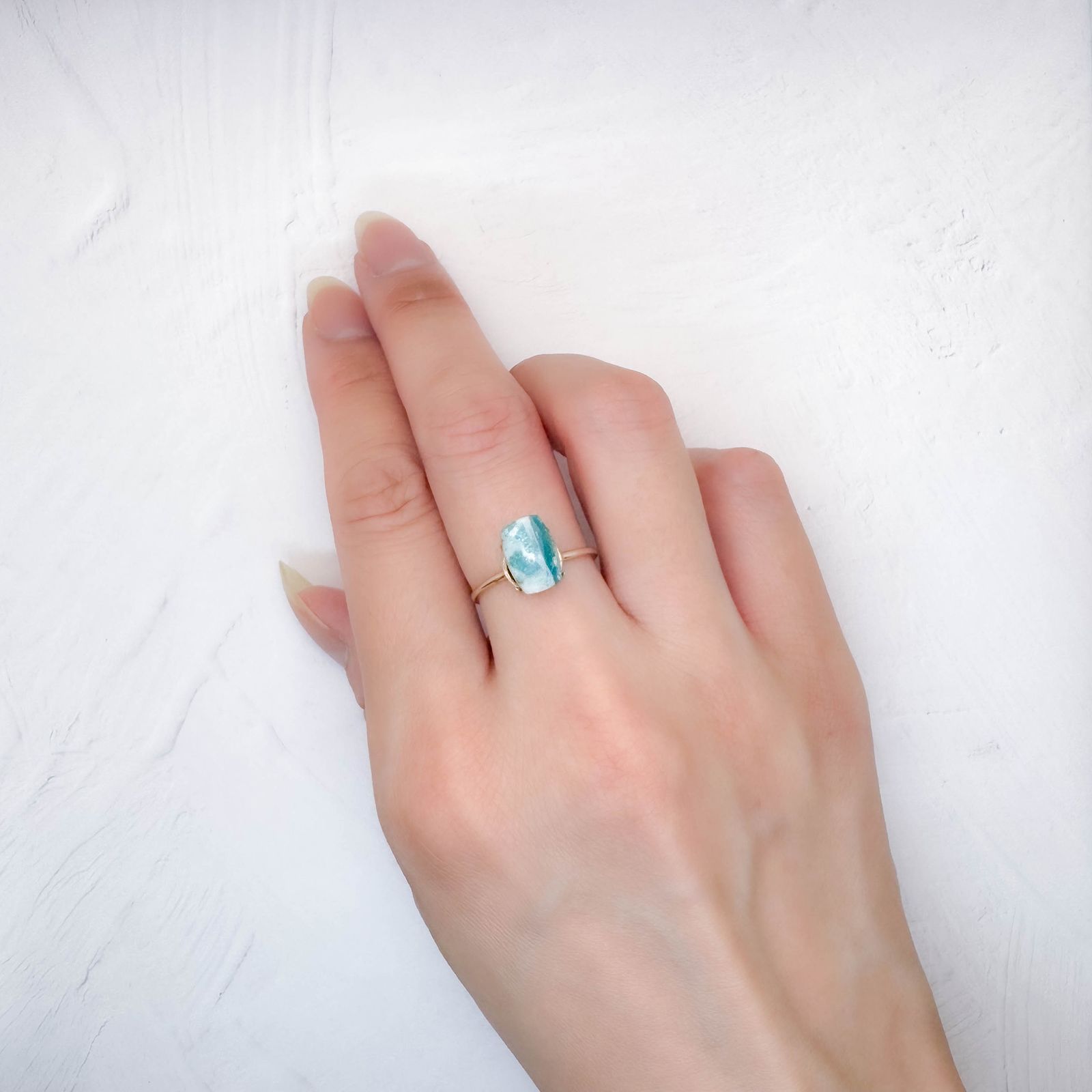 ブルーオパール ペルー産 2.04ct [250730733]9.7x6.6mm前後