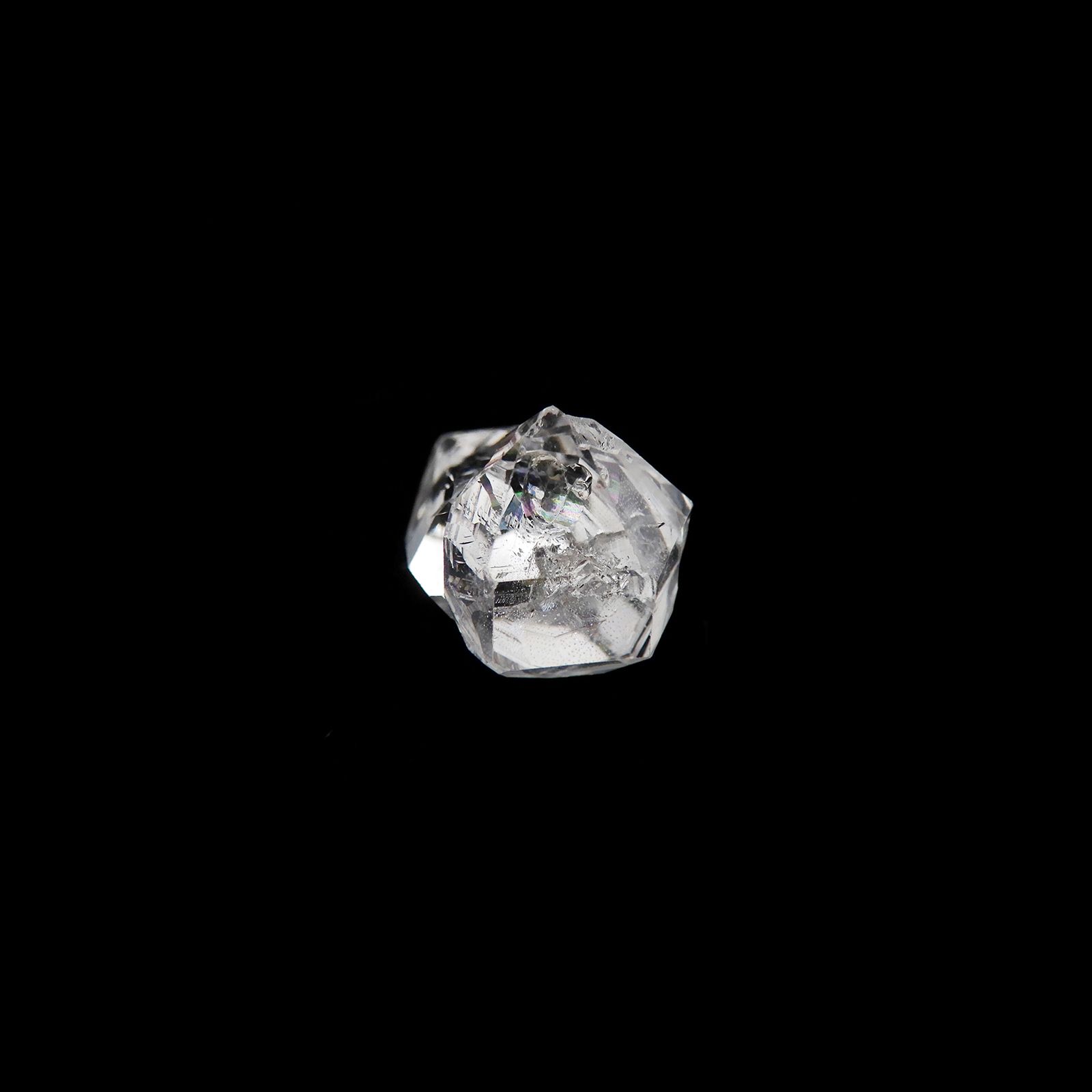 ハーキマーダイヤモンド 原石 アメリカ・ニューヨーク州産 5.71ct[240125366]12.9x10.8mm前後
