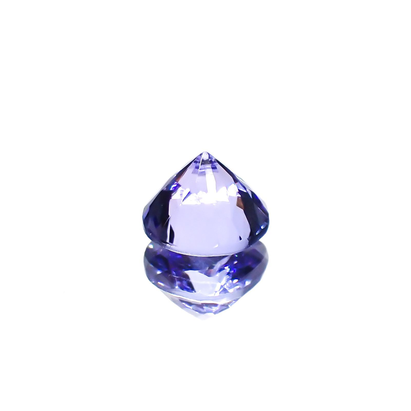 タンザナイト(宝石名タンザナイト)タンザニア産 0.72ct 識別済[230120194]5.5x5.4mm前後