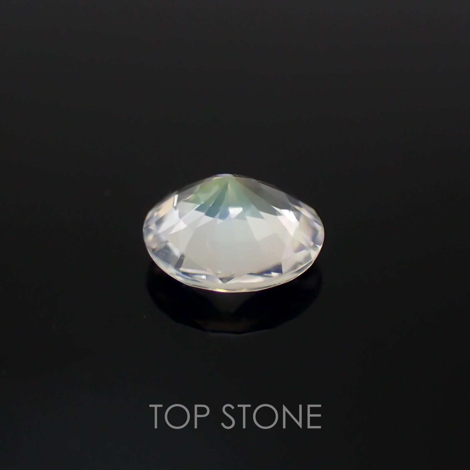 レインボームーンストーン(アンデシンラブラドライト) マダガスカル産 ルース 0.91ct[210310121]6.9×6.9mm前後