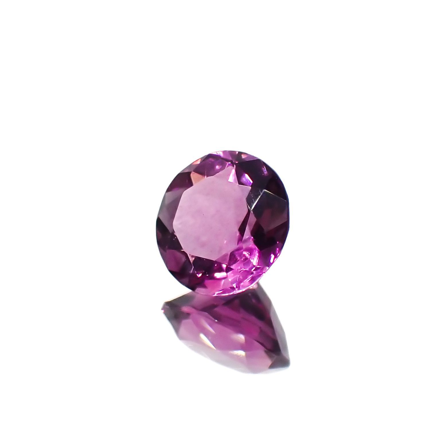 ピンクパープルフローライト 中国産 1.49ct[221018447]7.1x7.1mm前後