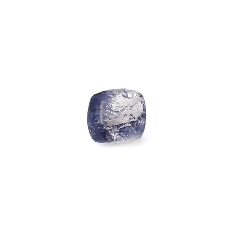 デュモルチェライトインクォーツ ブラジル産 0.45ct / 4.6x4.4mm前後 [260331857]