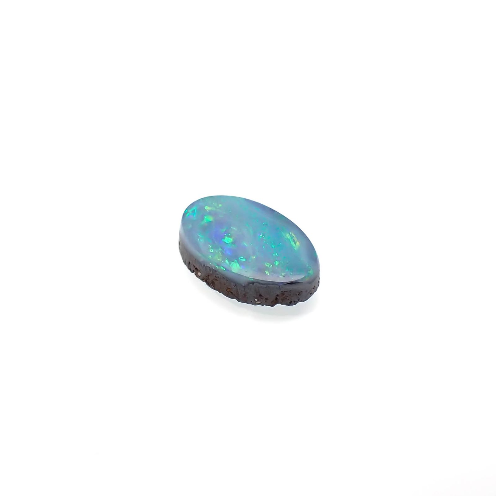 ボルダーオパール 原石磨き オーストラリア産 0.79ct[231225150]8x5mm前後