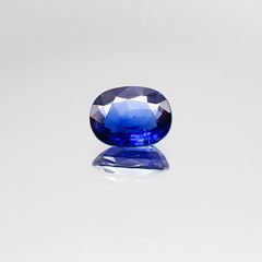 サファイア(宝石名サファイア)スリランカ産 0.97ct 識別済[220717115]6.9x5.3mm前後