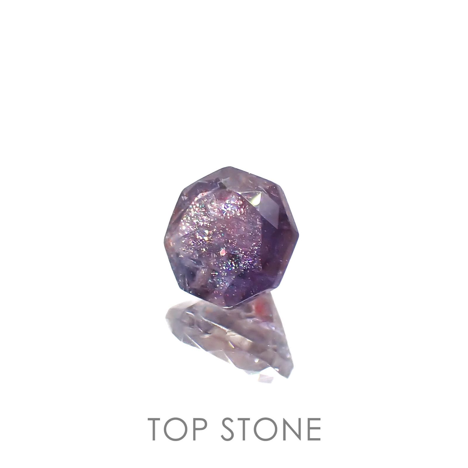 ◇オクタゴンカット◇ブラッドショットアイオライト インド産 0.92ct[230320942]6.1x6mm前後