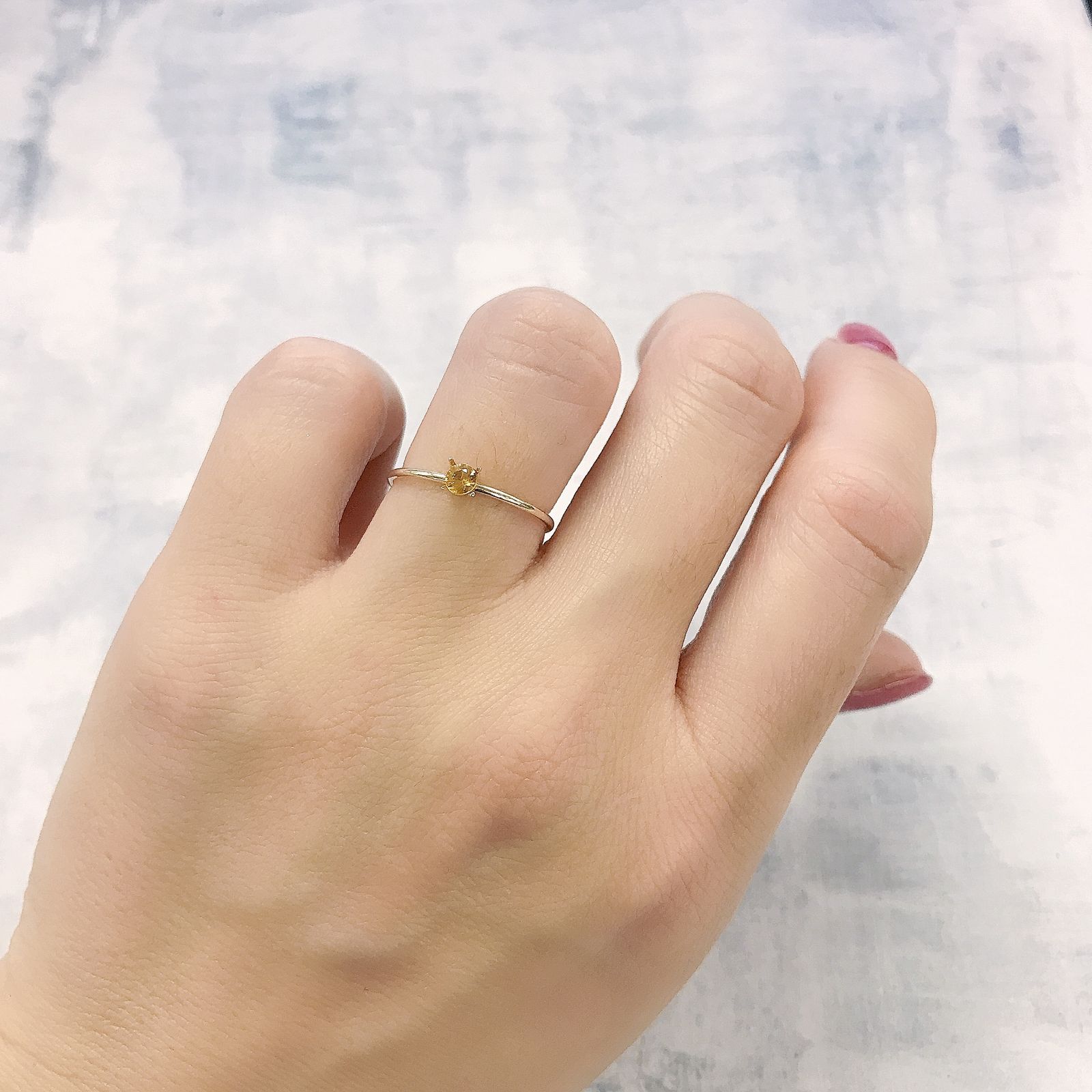 スペサルティンガーネット マンダリンオレンジカラー ケニア産 0.16ct[220114174]3.1x3.1mm前後