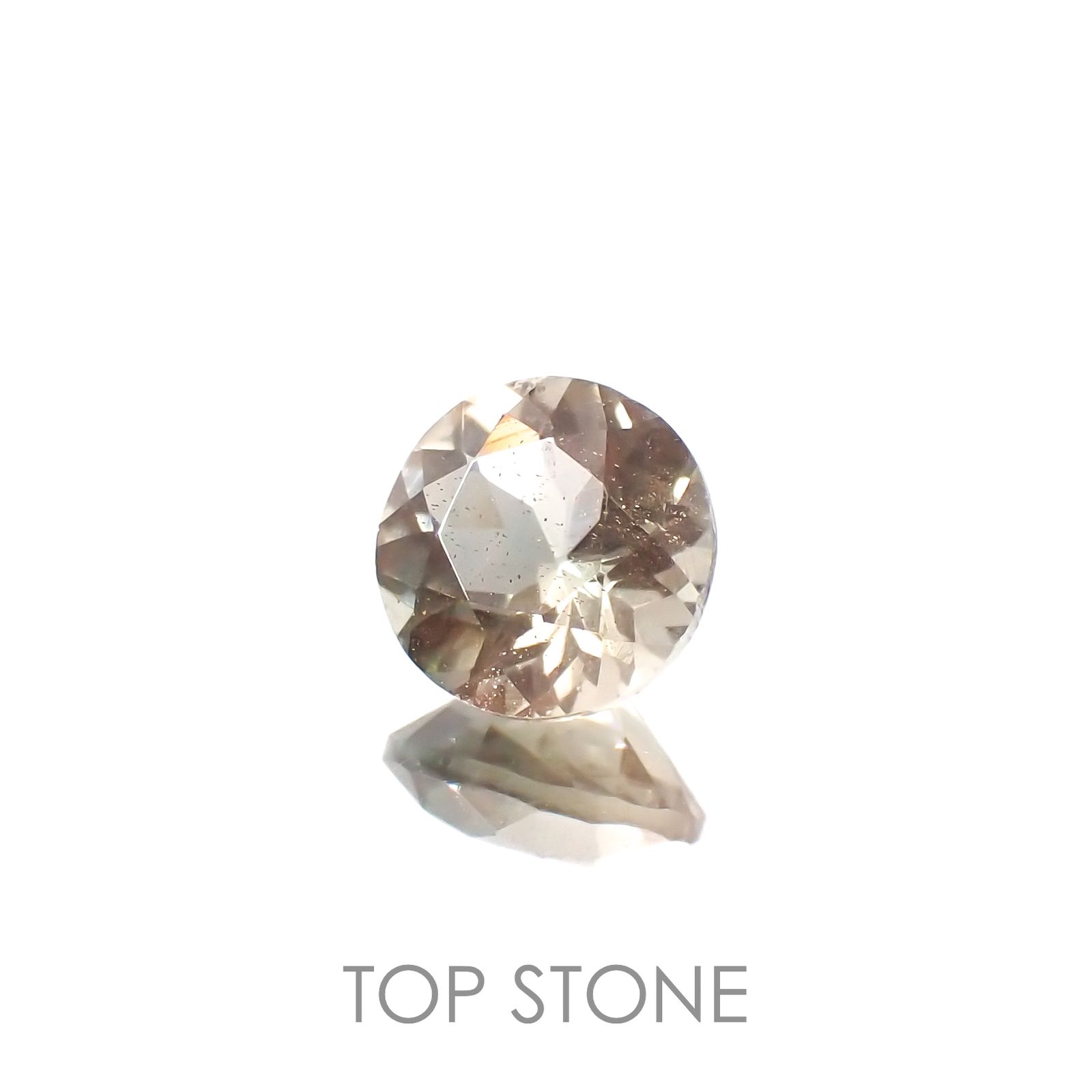 バイカラーオレゴンサンストーン アメリカ・オレゴン州産 0.78ct[230220680]6.1x6mm前後