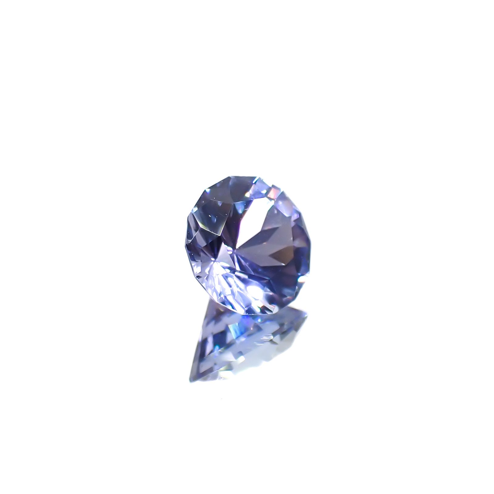 ◇カスタムカット◇バイカラータンザナイト 非加熱 タンザニア産 0.85ct [241029373]6x6mm前後