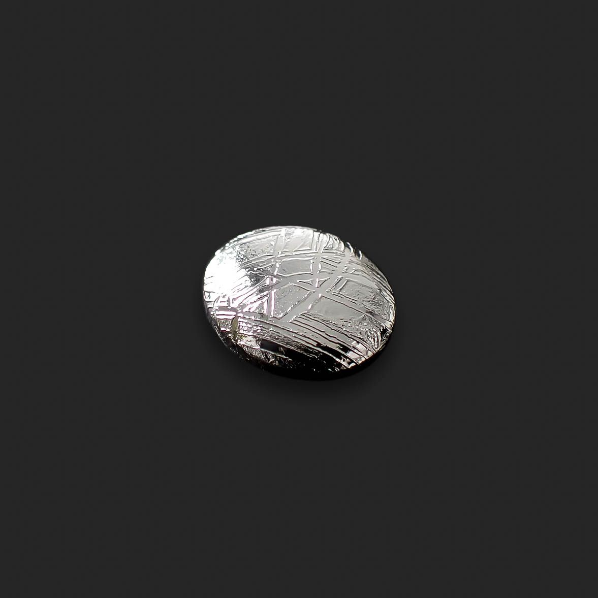 ムオニナルスタ隕石 発見地:スウェーデン 7.84ct[240125759]11.7x9.7mm前後