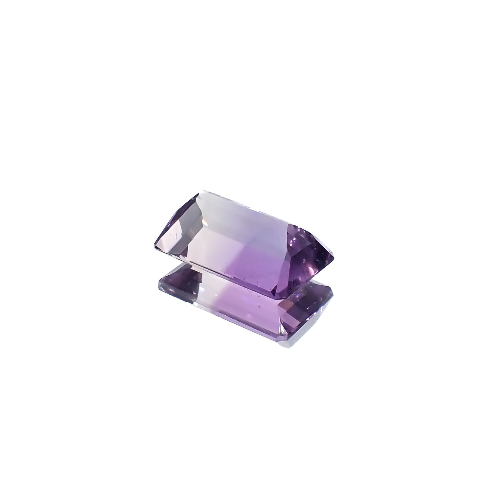 アワーグラスアメジスト(宝石名バイカラー・クォーツ)モロッコ産 3.98ct 識別済[231225100]12.7x7.8mm前後