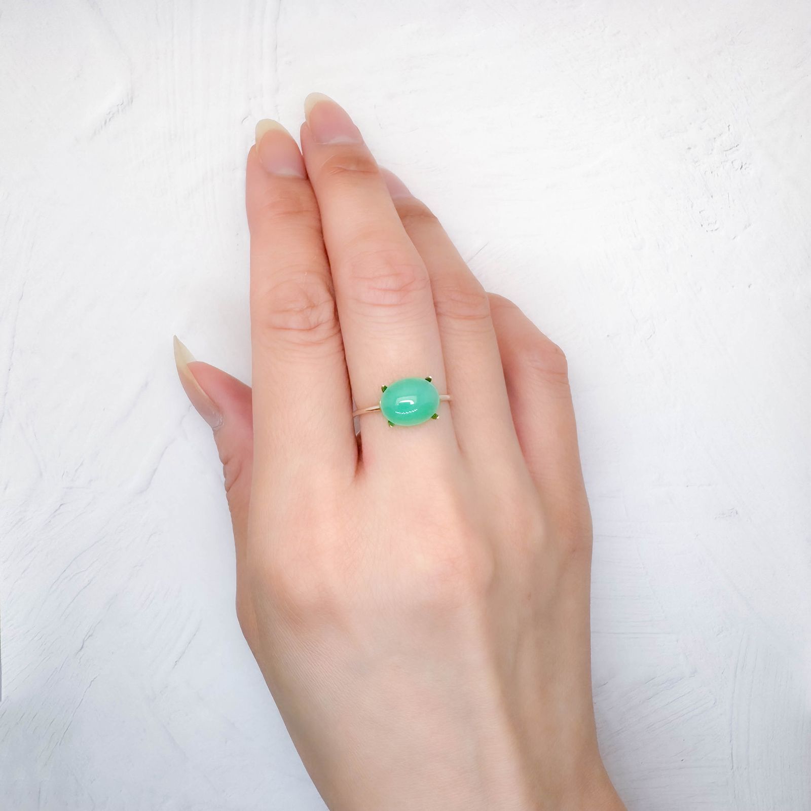 クリソプレーズ オーストラリア産 2.24ct [250730882]10.1x8mm前後