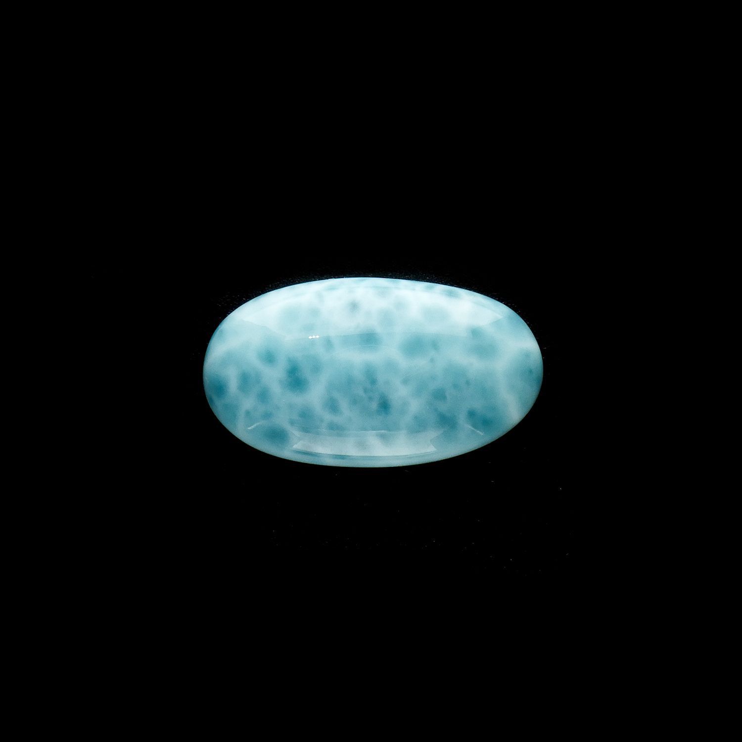 ラリマー(宝石名ブルー・ペクトライト) ドミニカ共和国産 35.27ct 識別済[210712100]27.6×15.4mm前後