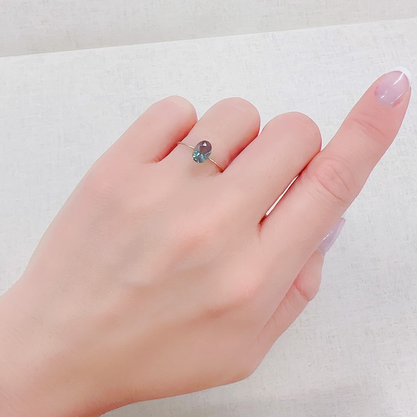 カラーチェンジアンデシン モンゴル産 0.71ct[230421478]6.9x4.8mm前後