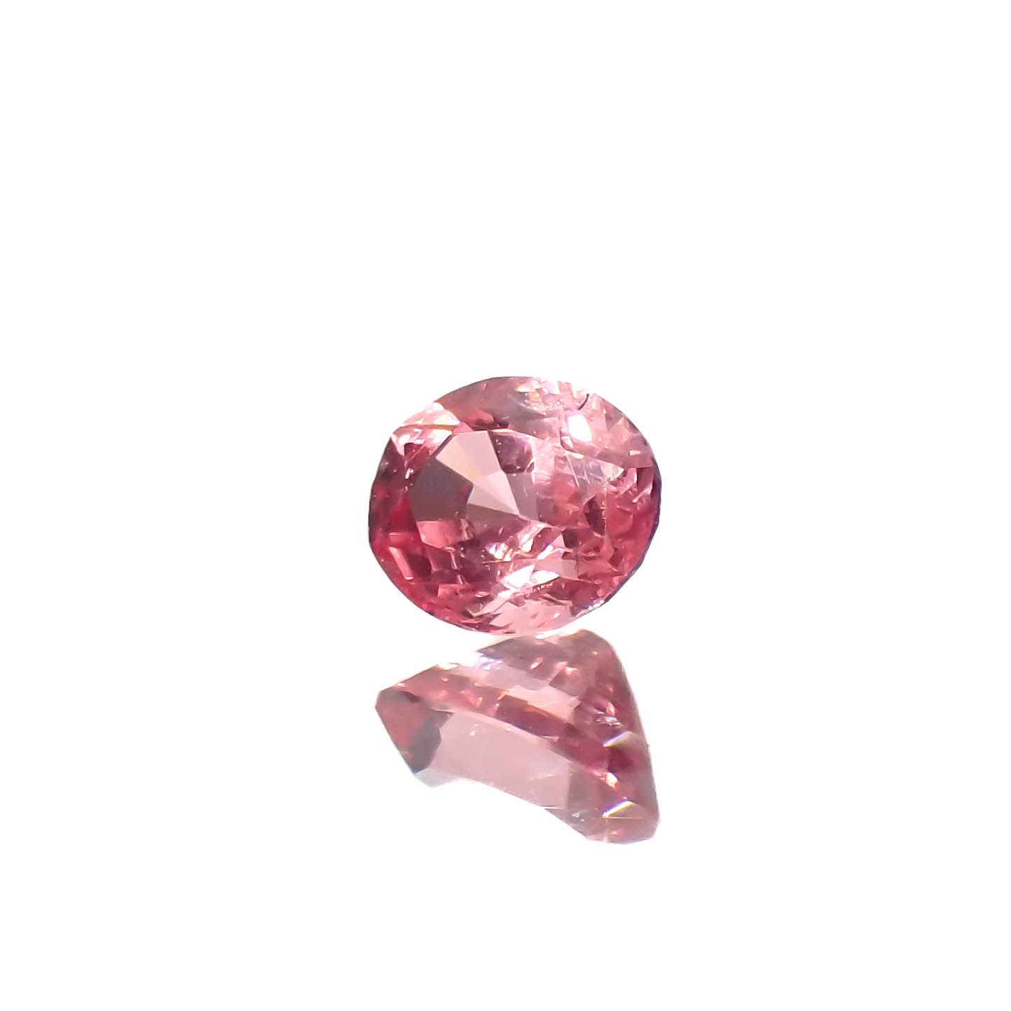 ピンクスピネル パパラチャカラー タンザニア産 0.16ct[230522131]3.4x2.8mm前後