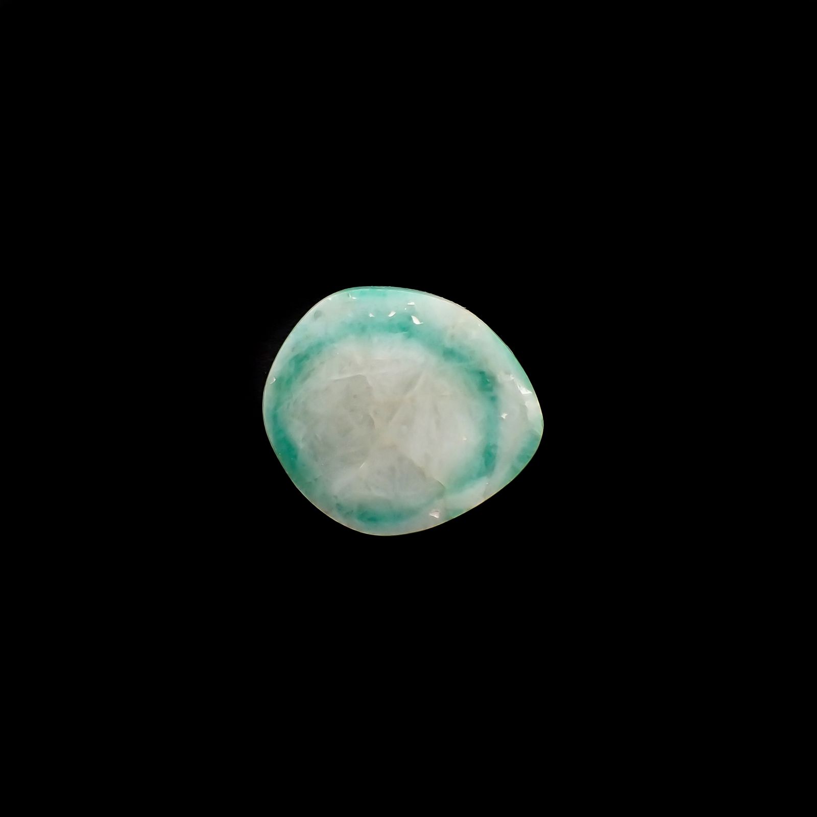 メロンベリル(宝石名ベリル)ブラジル産 9.32ct 識別済[230421723]19.7x17.7mm前後