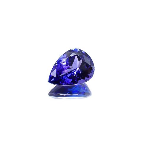 タンザナイト(宝石名タンザナイト) タンザニア産 ソ付(彩珠) 4.384ct / 12.1x9mm前後 [210310317]