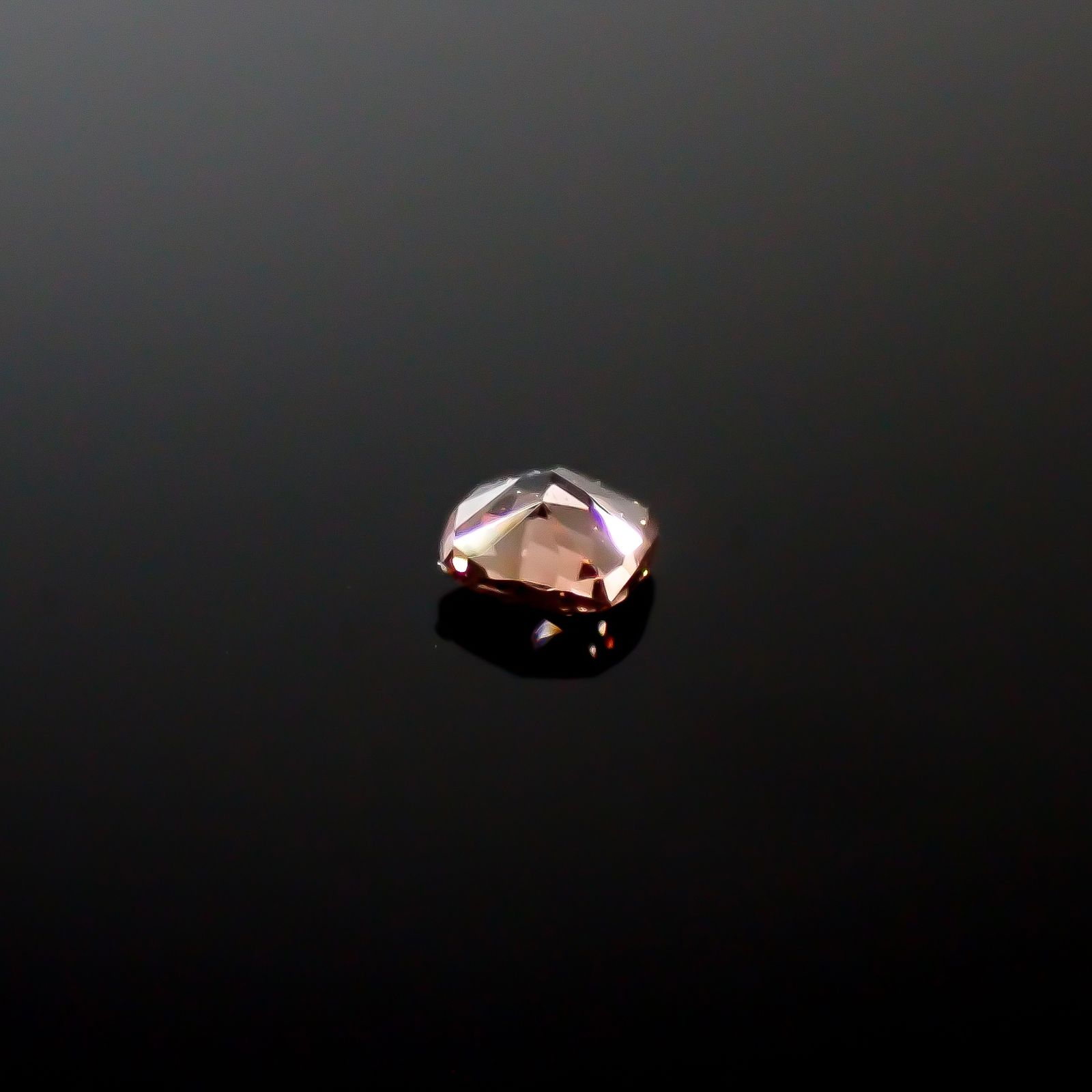 ピンクダイヤモンド(宝石名ダイアモンド VS-1/FANCY DEEP BROWNISH PINK) 0.057ct ソ付(AGT)[250129710]2.3x2.09mm前後