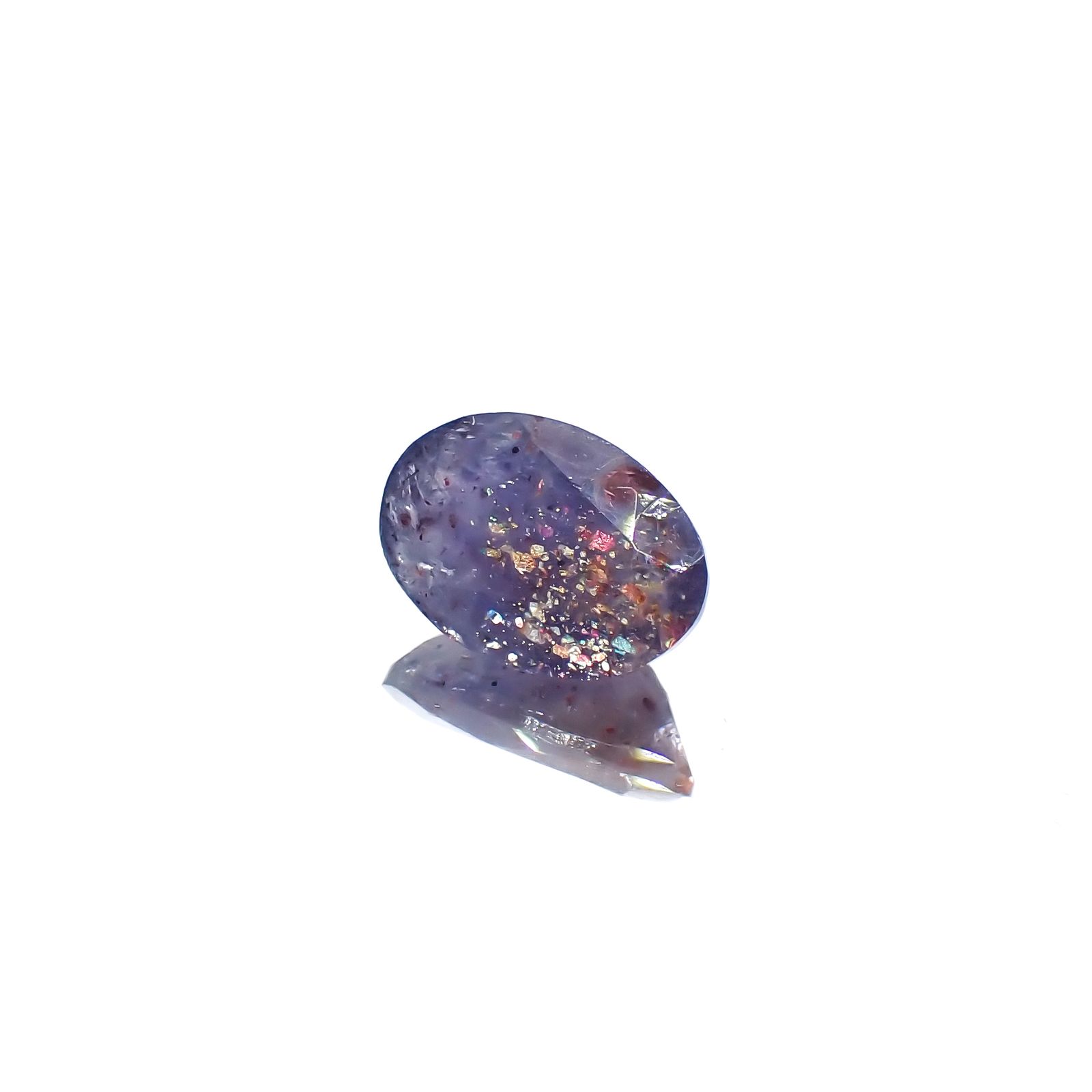 ブラッドショットアイオライト インド産 1.79ct[240125373]10.1x6.9mm前後