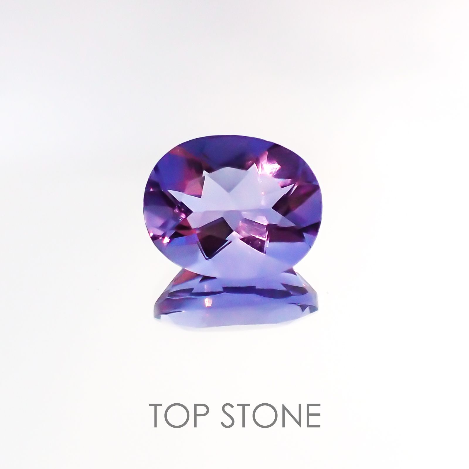 カラーチェンジフローライト ブラジル産 ルース 3.17ct[20127810]10.1×8mm前後