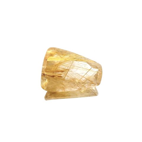 ルチルクォーツ(宝石名ルチルレイテッド・クォーツ) ブラジル産 識別済 26.88ct / 24.6×18.1mm前後 [25019133]