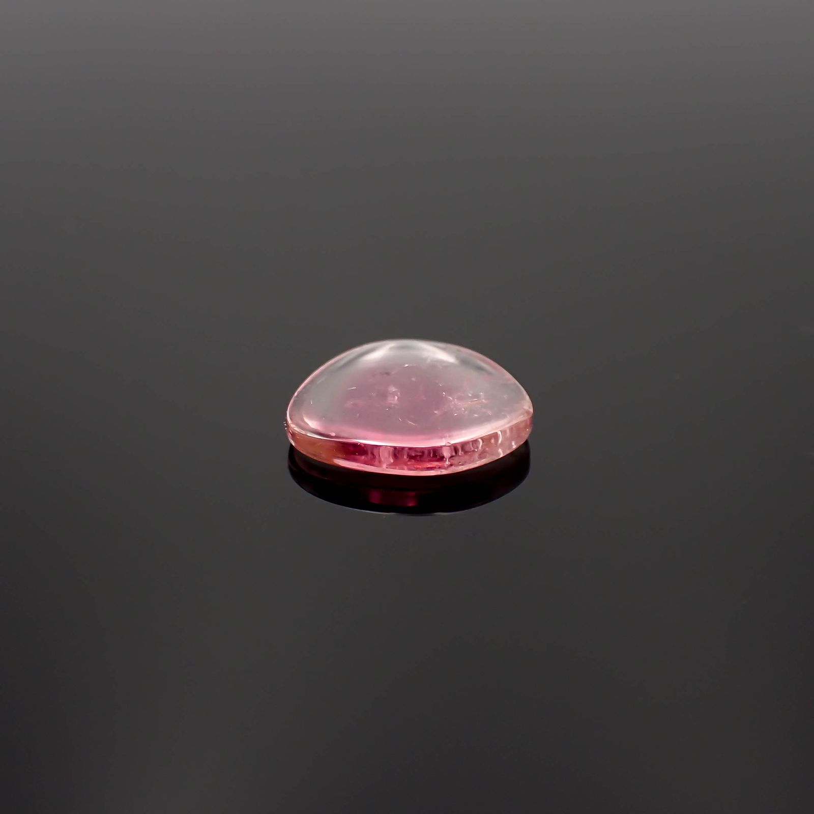 ピンクウォーターメロントルマリン 原石スライス コンゴ民主共和国産 2.77ct[230421484]11.8x10.3mm前後
