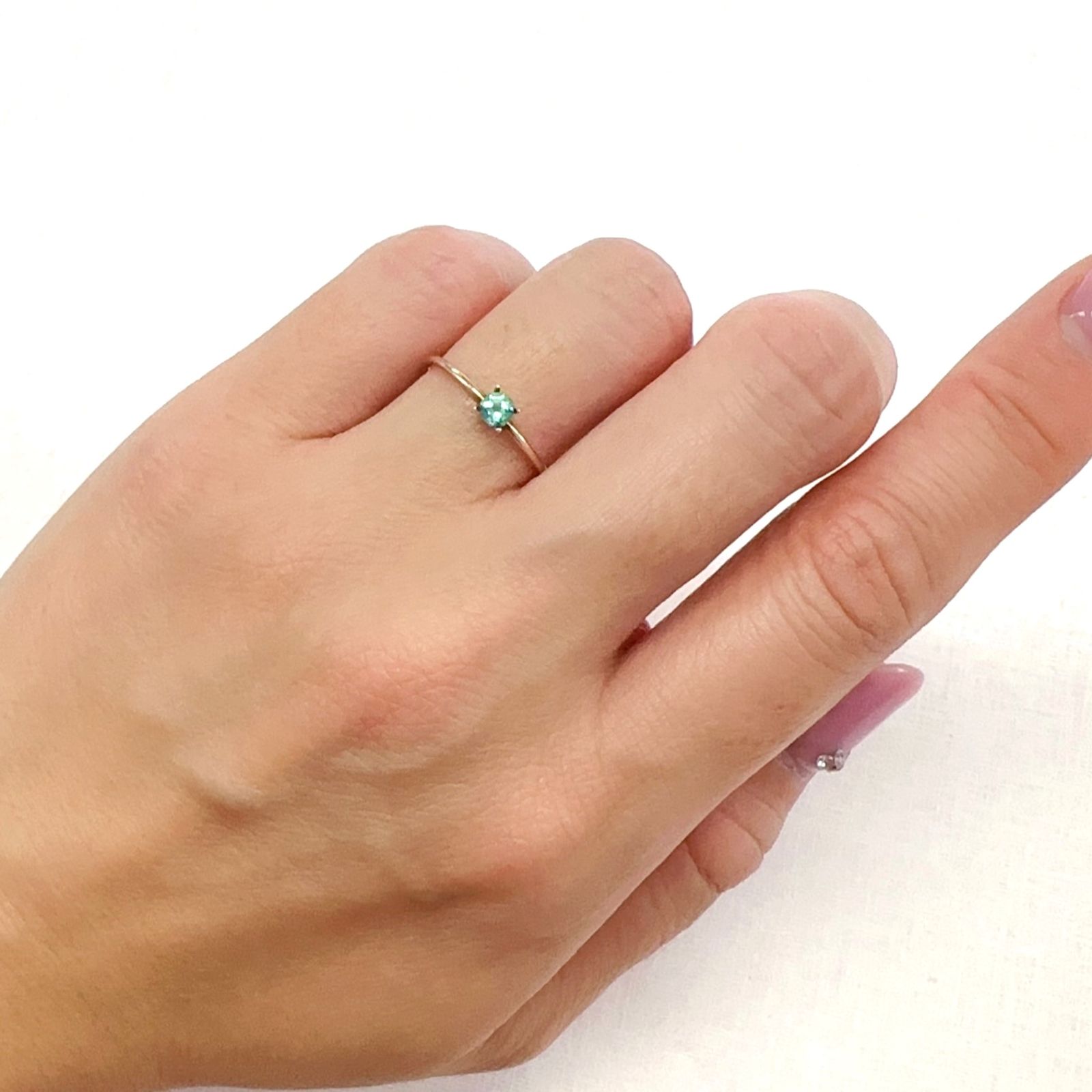 ◇オクタゴンカット◇エメラルド(宝石名エメラルド)ザンビア産 0.15ct 識別済[231224397]3.1x3.1mm前後