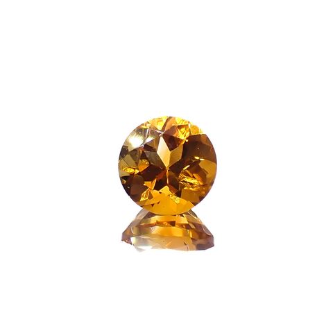 マデイラシトリン ブラジル・ミナスジェライス州産 1.29ct [250630574]7.1x7.1mm前後