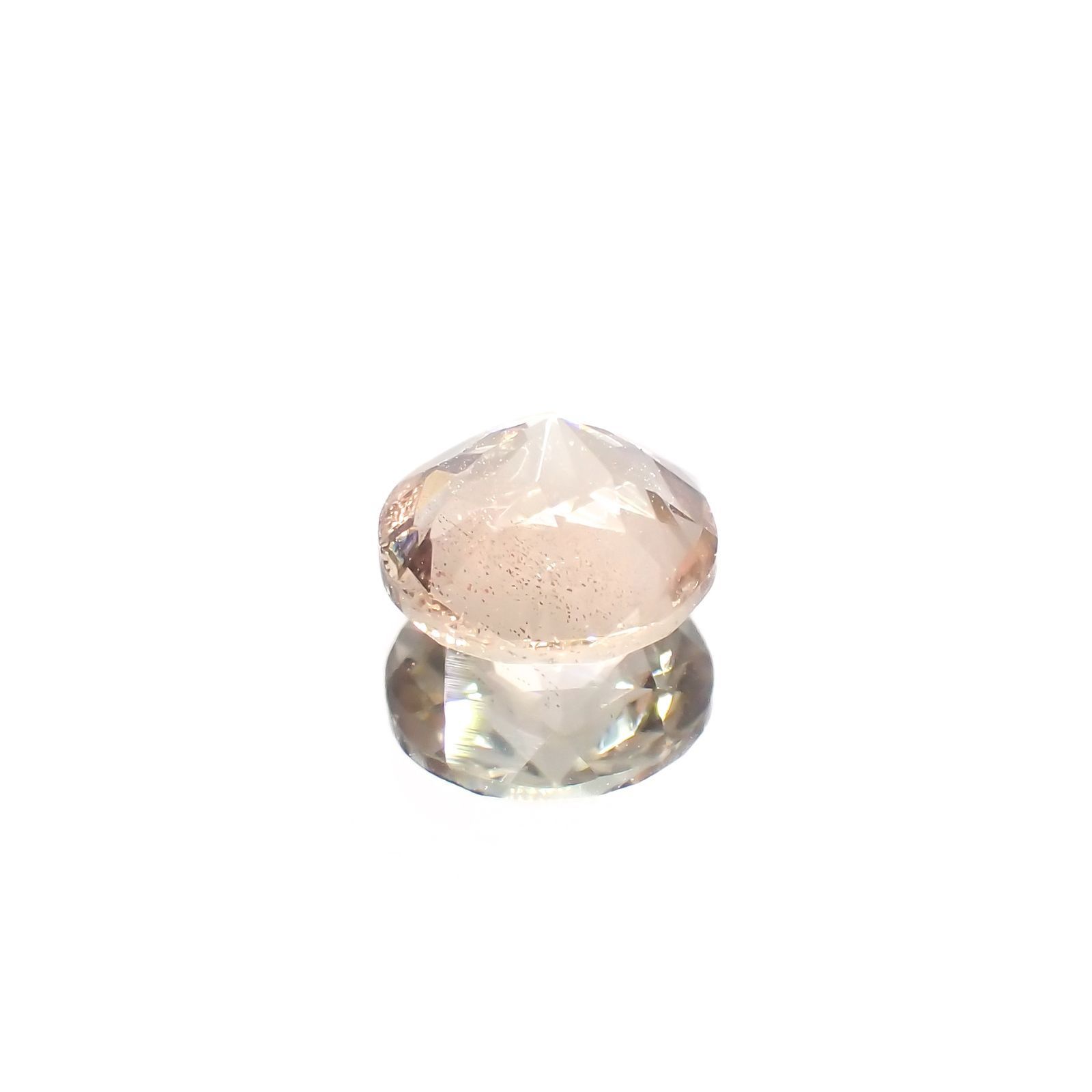 バイカラーオレゴンサンストーン アメリカ・オレゴン州産 0.74ct / 6x6mm前後 [230220678]