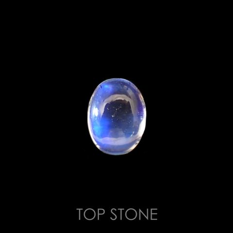 ブルームーンストーン(宝石名ペリステライト)インド産 1.08ct 識別済[220616349]7.6x5.9mm前後
