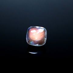 ◇バフトップカット◇レインボームーンストーン(宝石名ラブラドライト)マダガスカル産 ソ付(彩珠) 1.220ct / 6.1x5.8mm前後 [250931032]