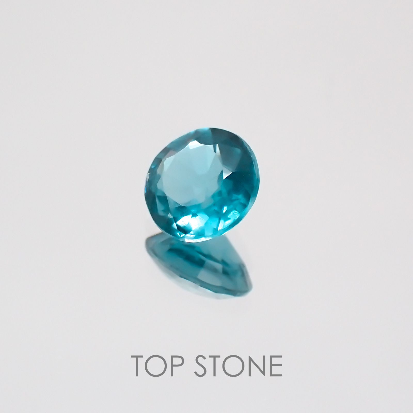 オーシャンブルーカイヤナイト インド産 ルース 0.57ct[210410521]4.9×4.8mm前後