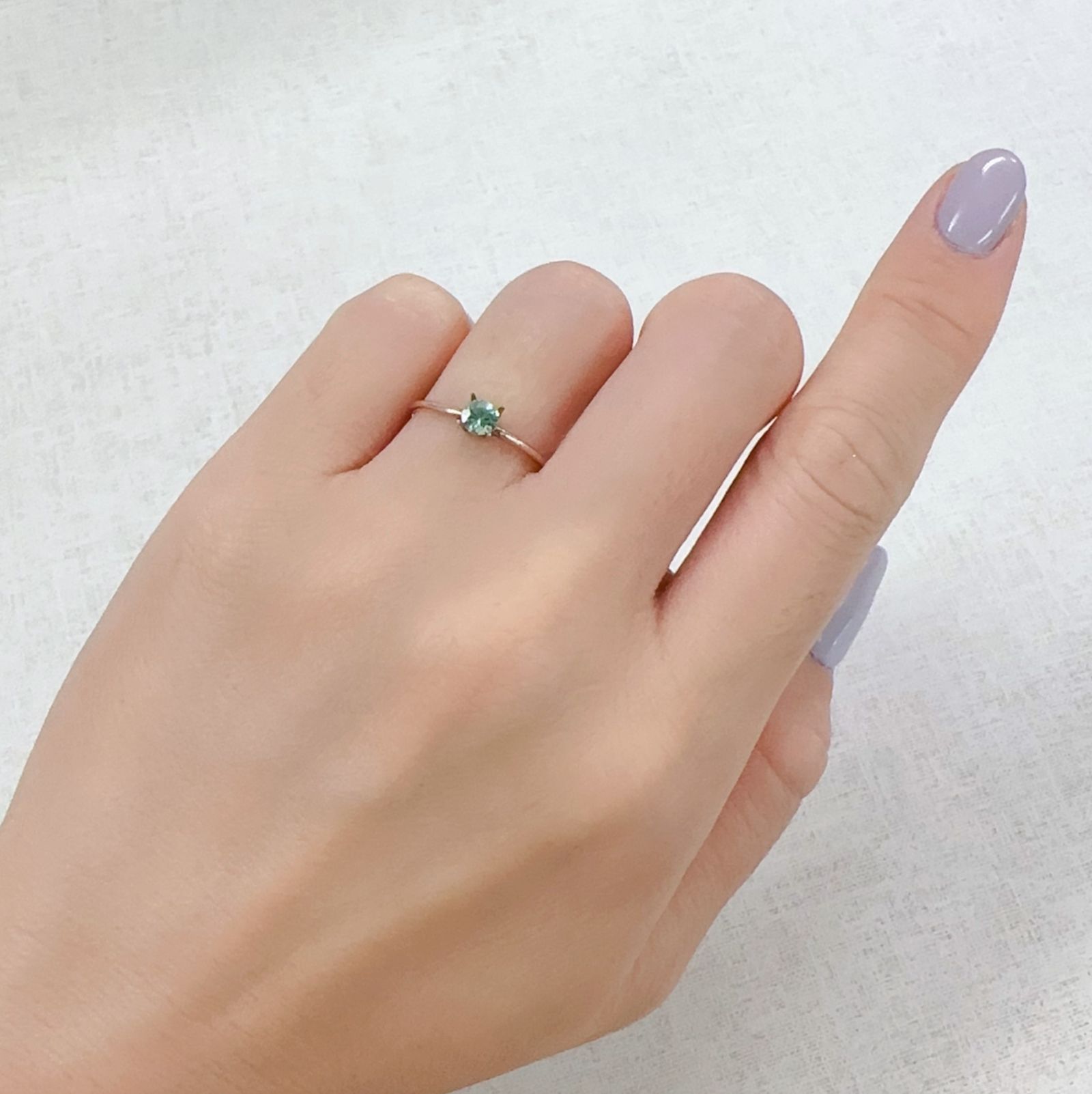 ミントガーネット(宝石名ガーネット)タンザニア産 0.20ct 識別済[230823066]3.9x3.9mm前後