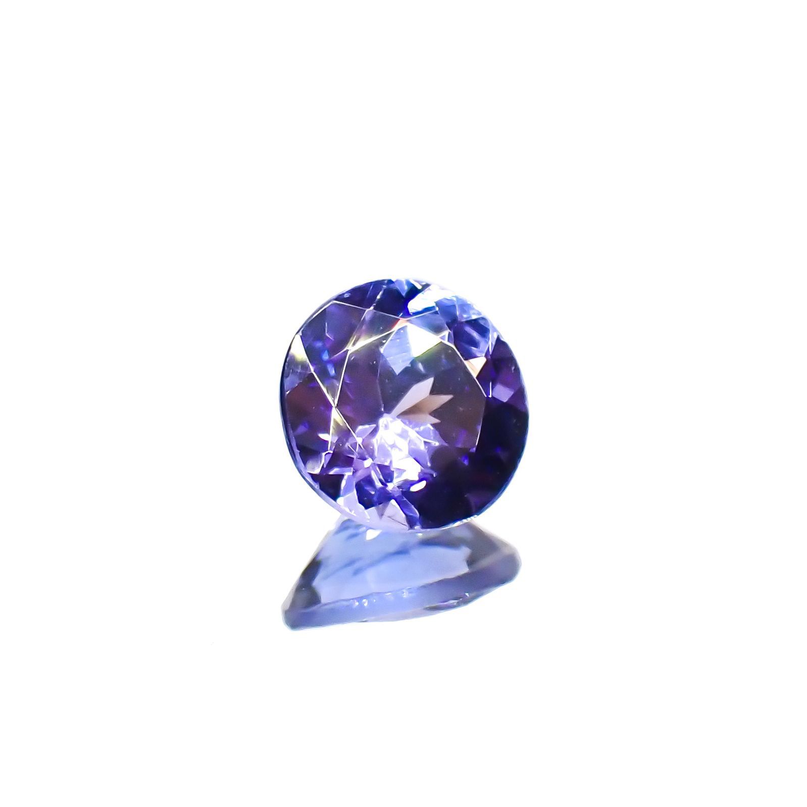 タンザナイト(宝石名タンザナイト)タンザニア産 0.62ct 識別済[230120193]5.6x5.5mm前後