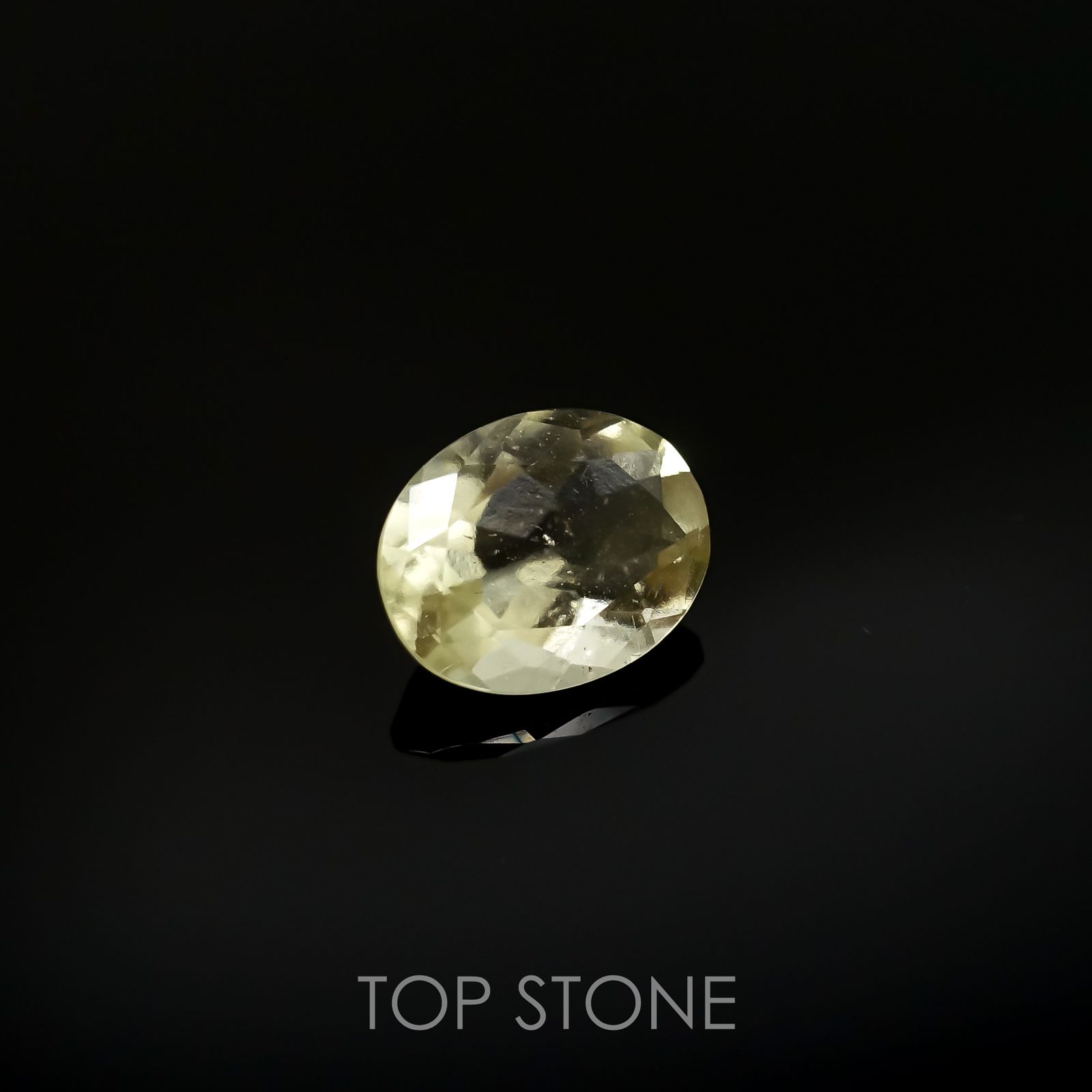 リビアングラス(宝石名インパクトガラス(衝撃溶融ガラス))エジプト・リビア砂漠産 1.86ct 識別済[220415650]10.1x7.9mm前後
