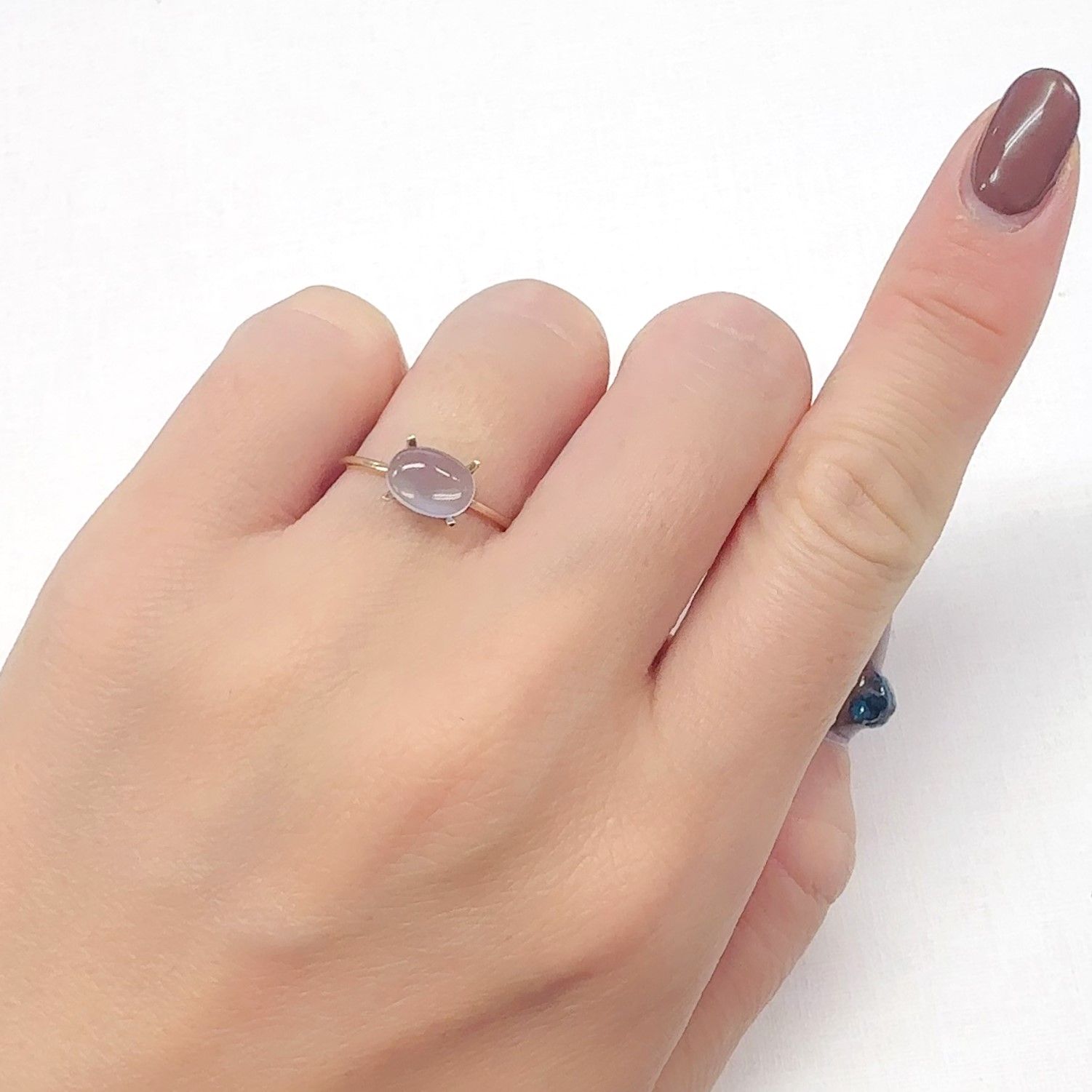 ムーンストーン(宝石名オーソクレース)インド/スリランカ産 1.01ct 識別済[240527721]7.8x5.9mm前後