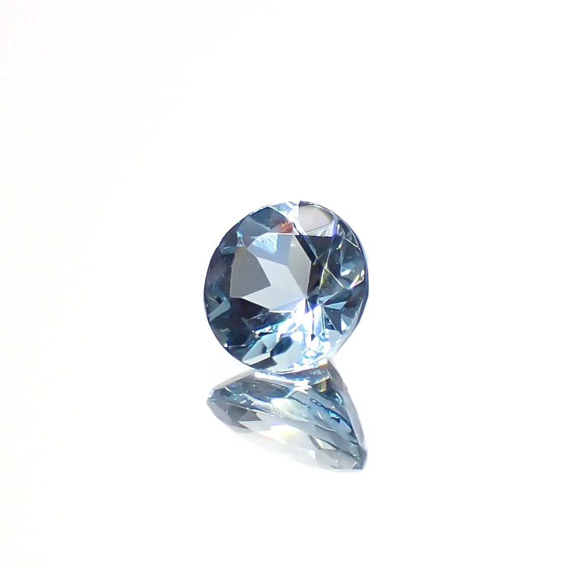 アクアマリン(宝石名アクアマリン)モザンビーク産 0.43ct 識別済[220817392]5x5mm前後
