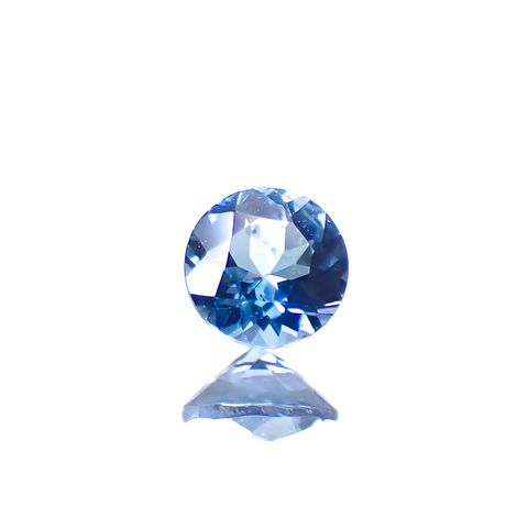 アクアマリン サンタマリアカラー ナイジェリア産 0.21ct [250329946]3.9x3.9mm前後