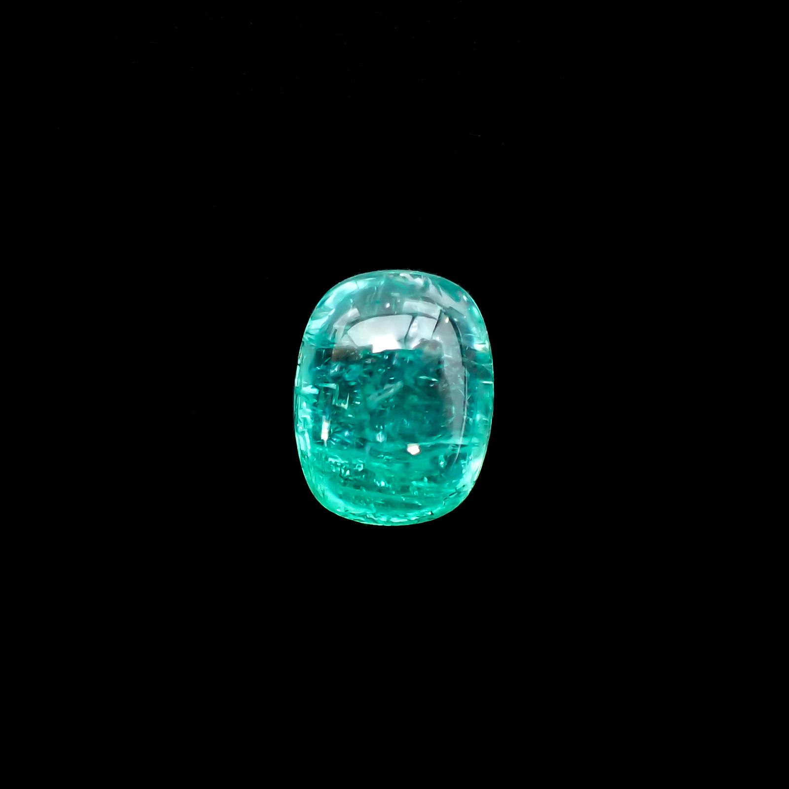 パライバトルマリンキャッツアイ ブラジル産 2.51ct[231224817]9.2x7.2mm前後
