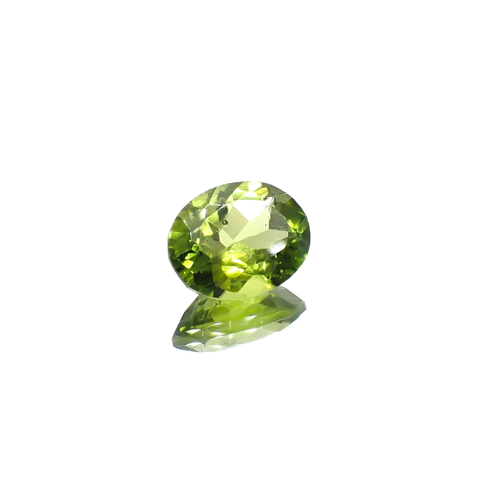 ブラックリリーパッドペリドット アメリカ・アリゾナ州産 2.10ct [231224608]8.9x7mm前後