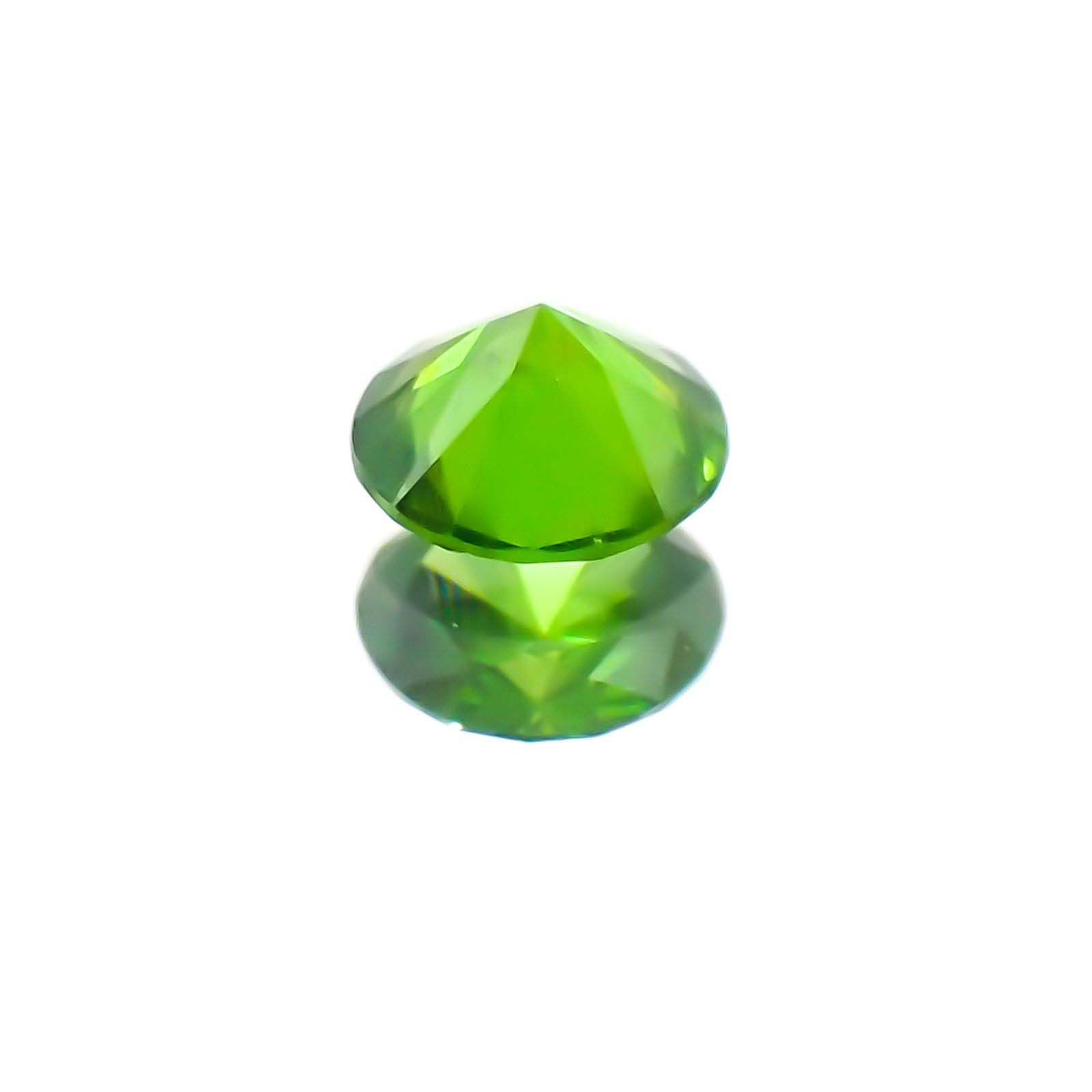 デマントイドガーネット(宝石名デマントイド・ガーネット)ロシア産 0.11ct 識別済[230622501]3.1x3.1mm前後