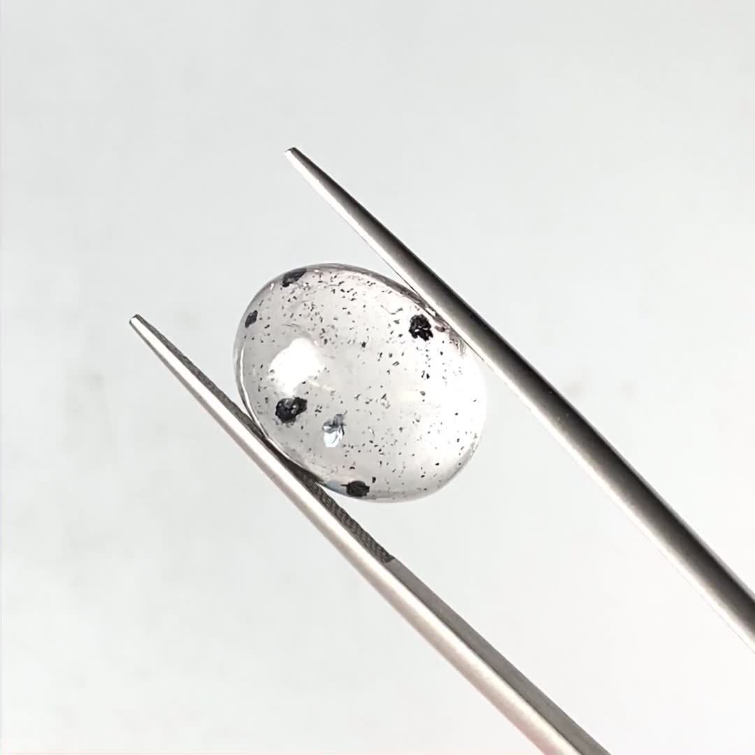 ヘマタイトインクォーツ 中国産 8.42ct[231124179]14.3x11.5mm