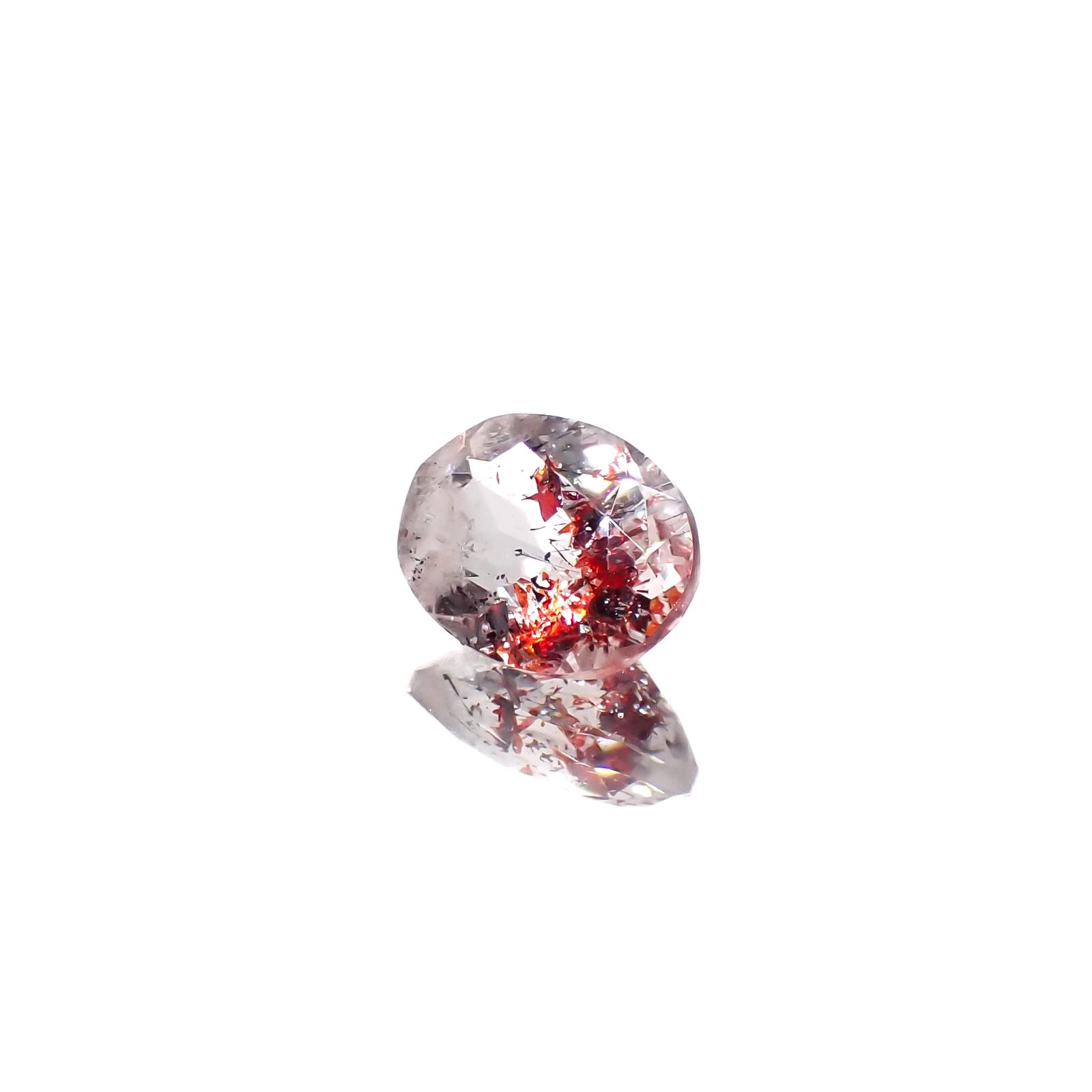 ファイヤークォーツ ナイジェリア産 1.56ct[240326719]8.8x6.9mm前後
