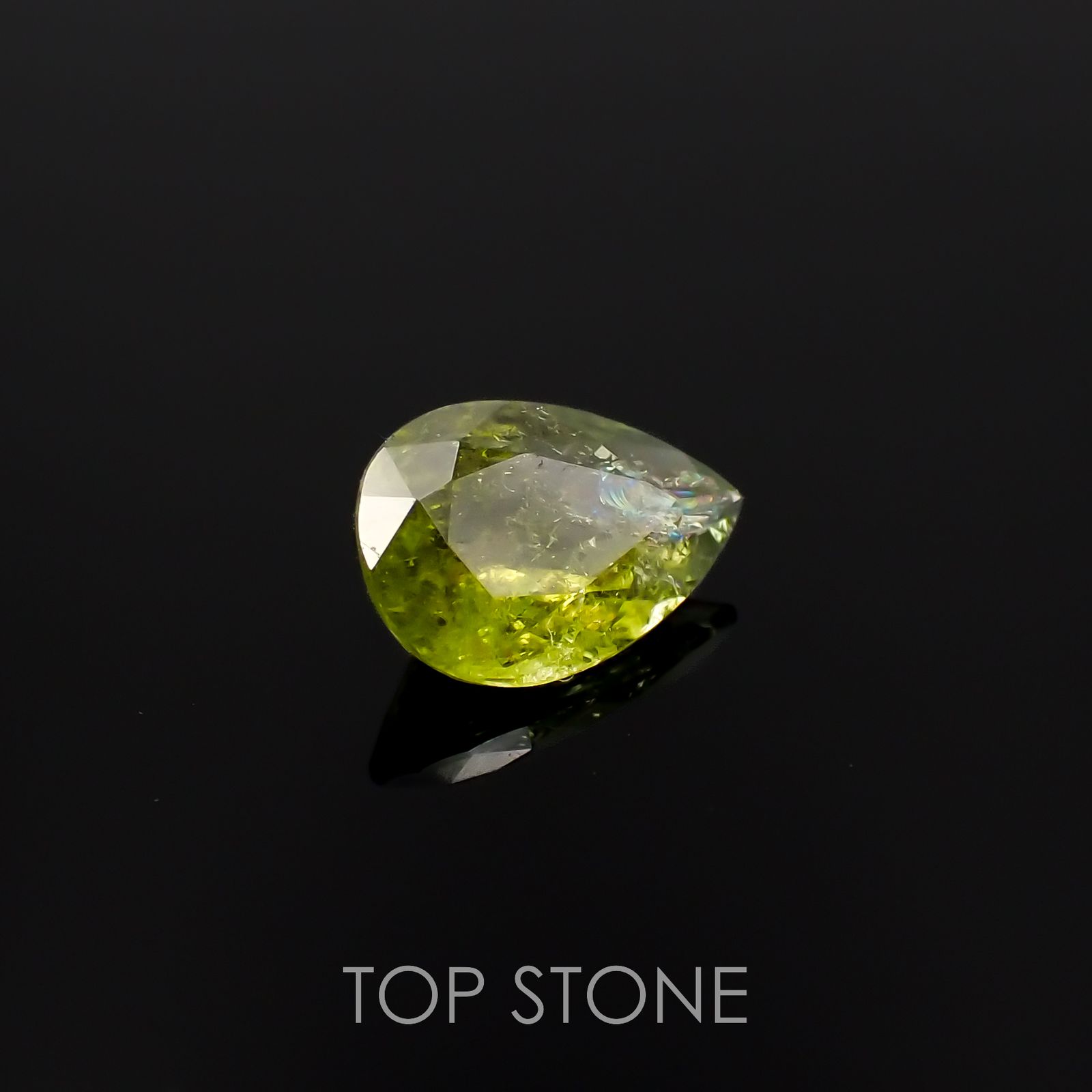 イリデッセンスクロムトルマリン(宝石名トルマリン)ケニア産 0.63ct 識別済[221119095]7.4x5.1mm前後